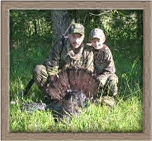 Father and Son Turkey Hunters